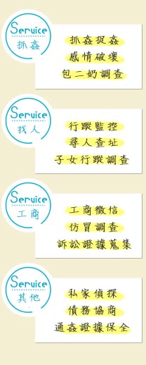 立達徵信社推薦服務項目